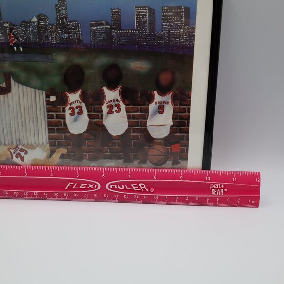 Future Champions Chicago Bulls 1996 Jordan,Pippen,Rodman,Harper,Kerr. By S Dean - Picture 5 of 9